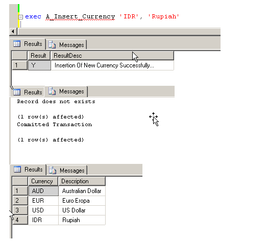 sharing: How To Create an Stored Procedure with COMMIT or ROLLBACK ...