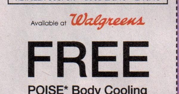 Coupon STL: Walgreens - Free Poise Cooling Towelettes