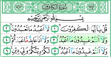 Bacaan Surah Al Kafirun Beserta Dengan Tafsirnya 1 6 Ayat