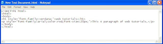 How To Learn HTML Style-Font, Color and Size - Web Tutorials