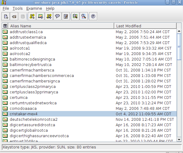 Pedazos de Codigo Java certificados digitales en Java usando keytool