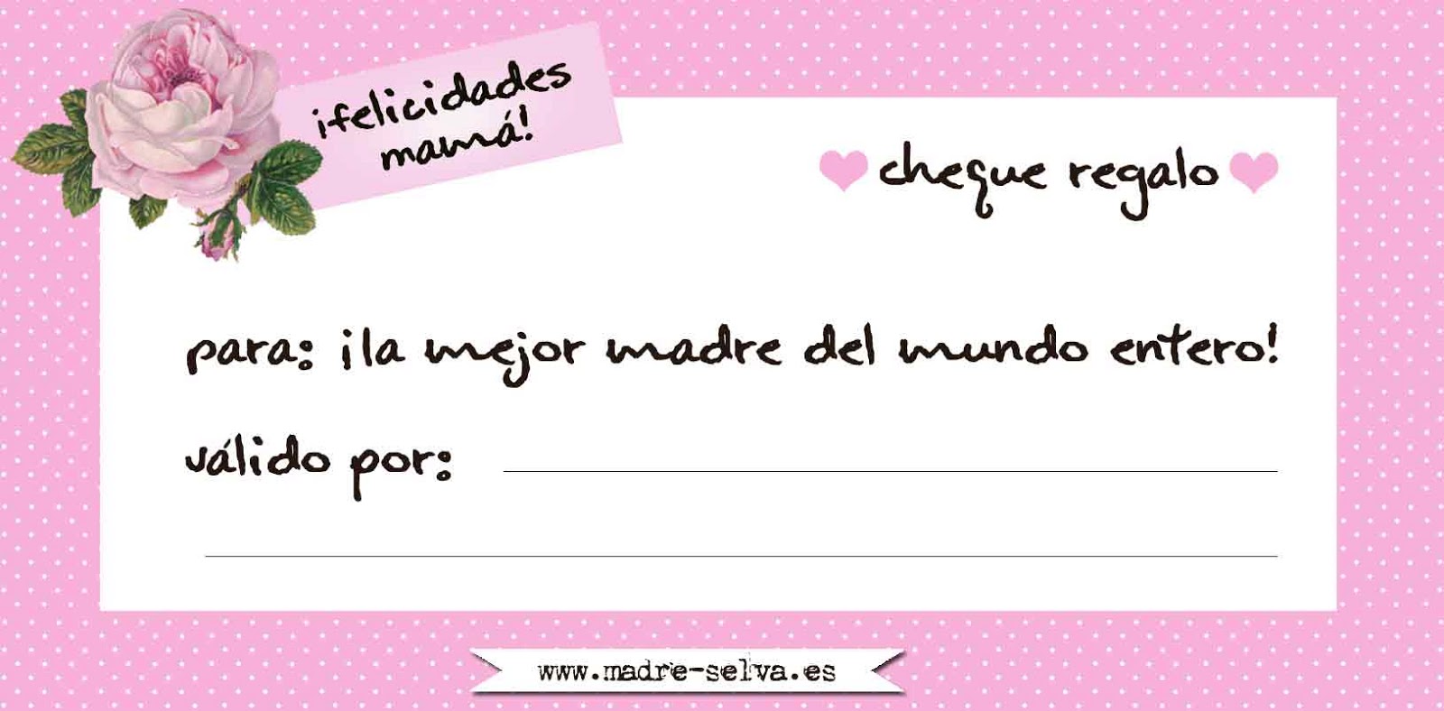 Desde Madreselva ¡Cupones para hacer feliz a mamá!