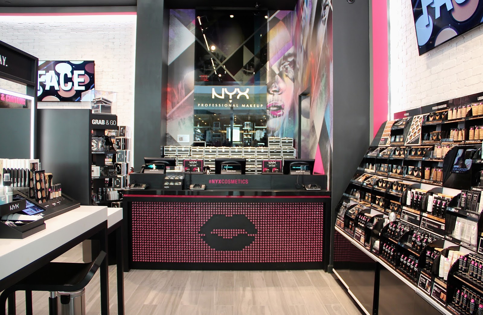 fashionably petite NYX Cosmetics Store Opening at Westfield Garden