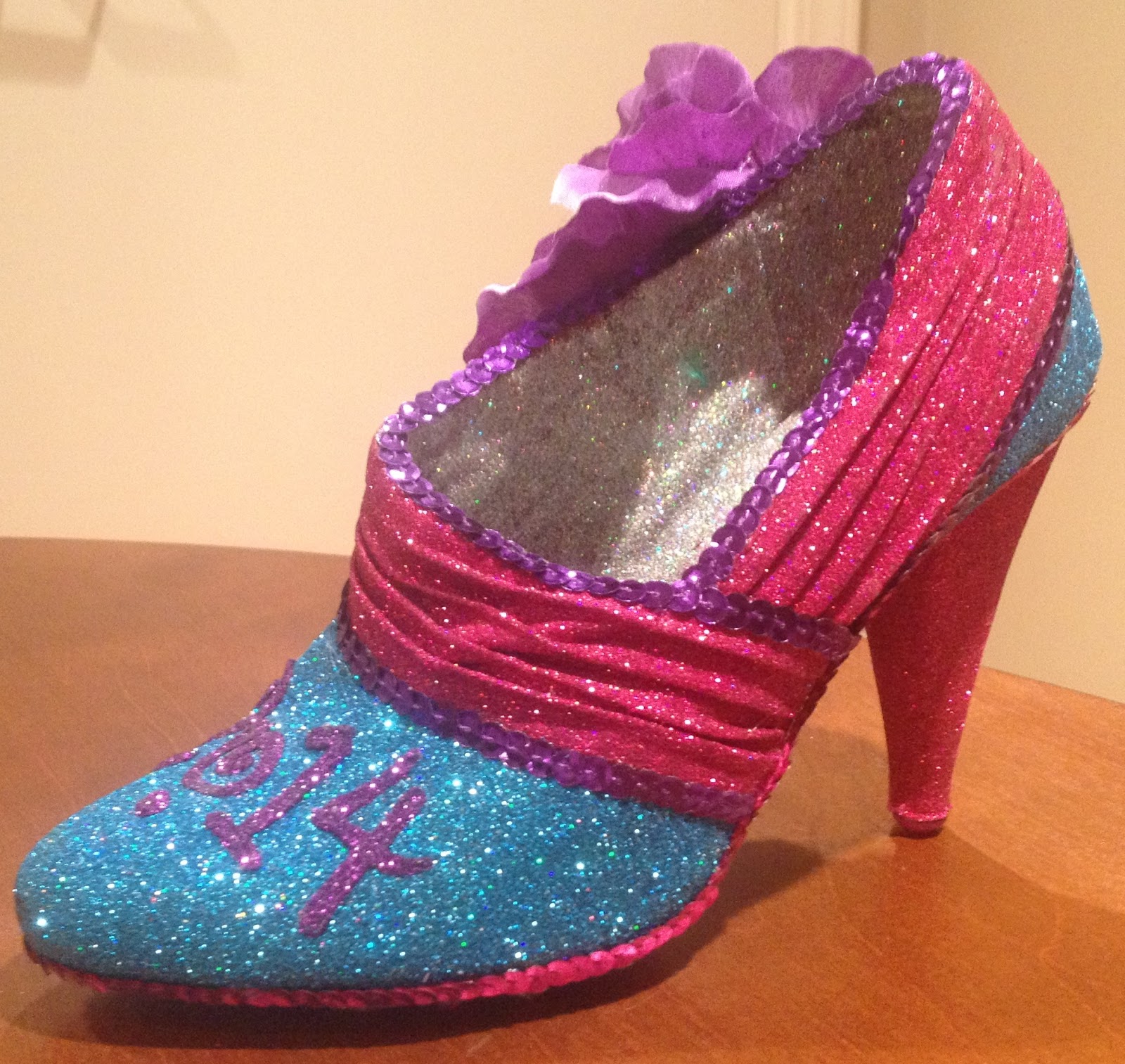 Confessions of a glitter addict: Hot Pink, Teal and Violet Low Boot
