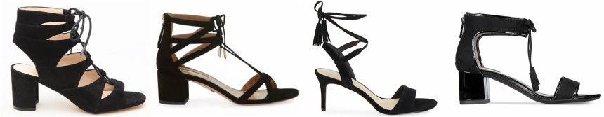 One of these pairs of lace-up sandals is from Aquazzura for $695 and the other three are under $100. Can you guess which one is the designer pair?