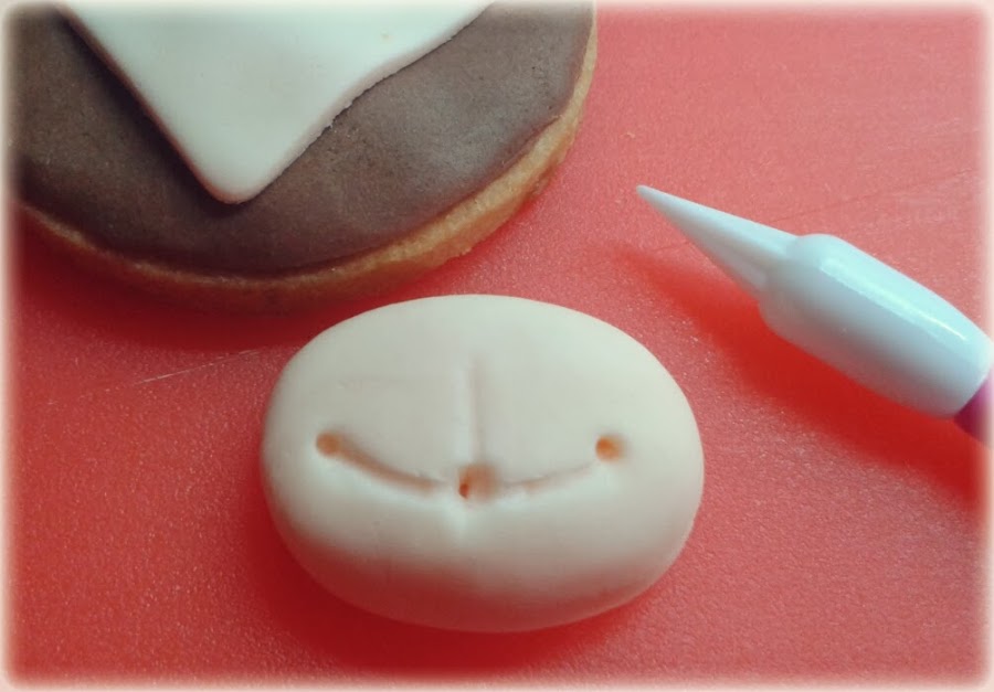 Galleta Mono con fondant