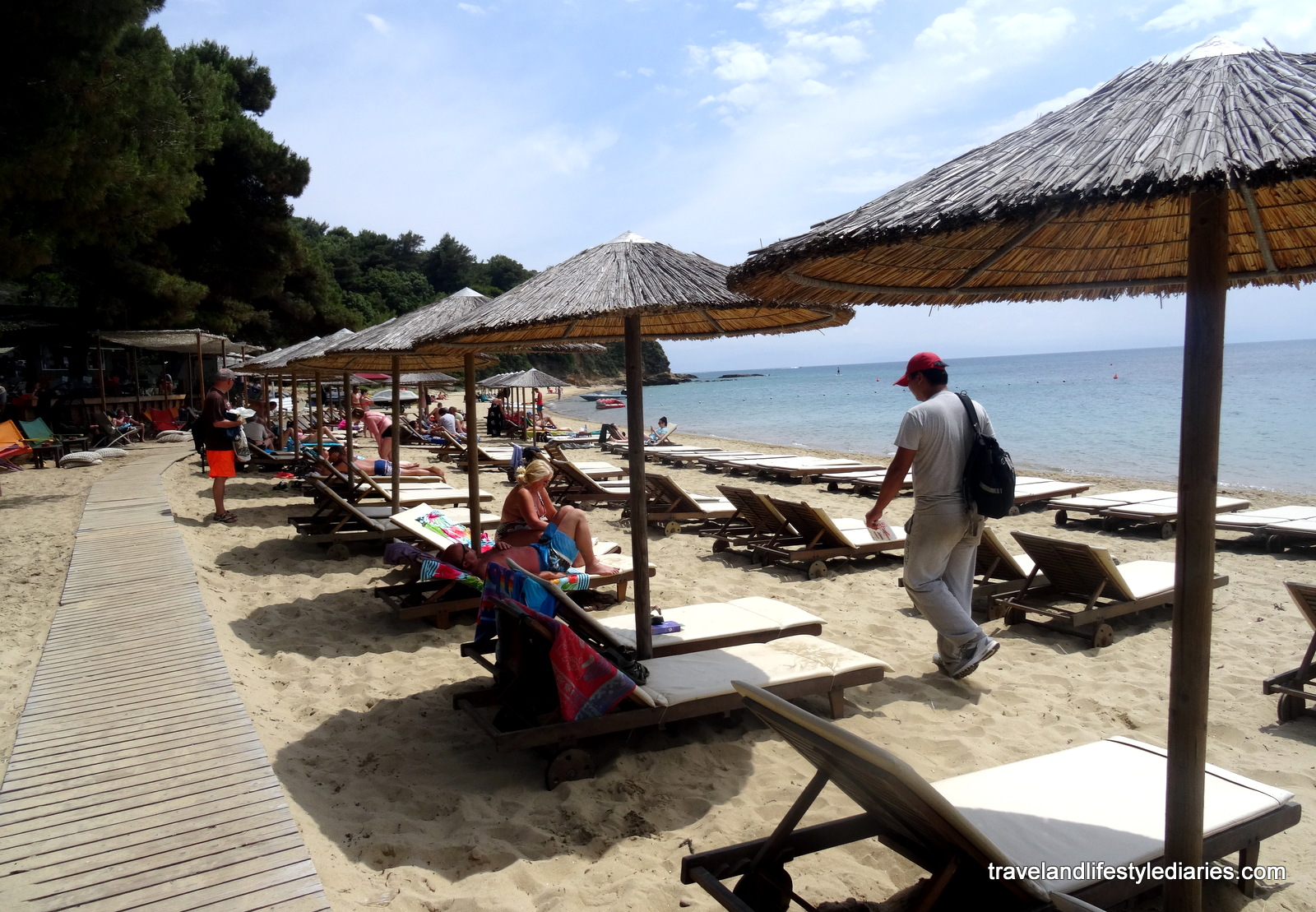 Skiathos, Greece Day on Agia Eleni Summer Beach and Dinner at Salt
