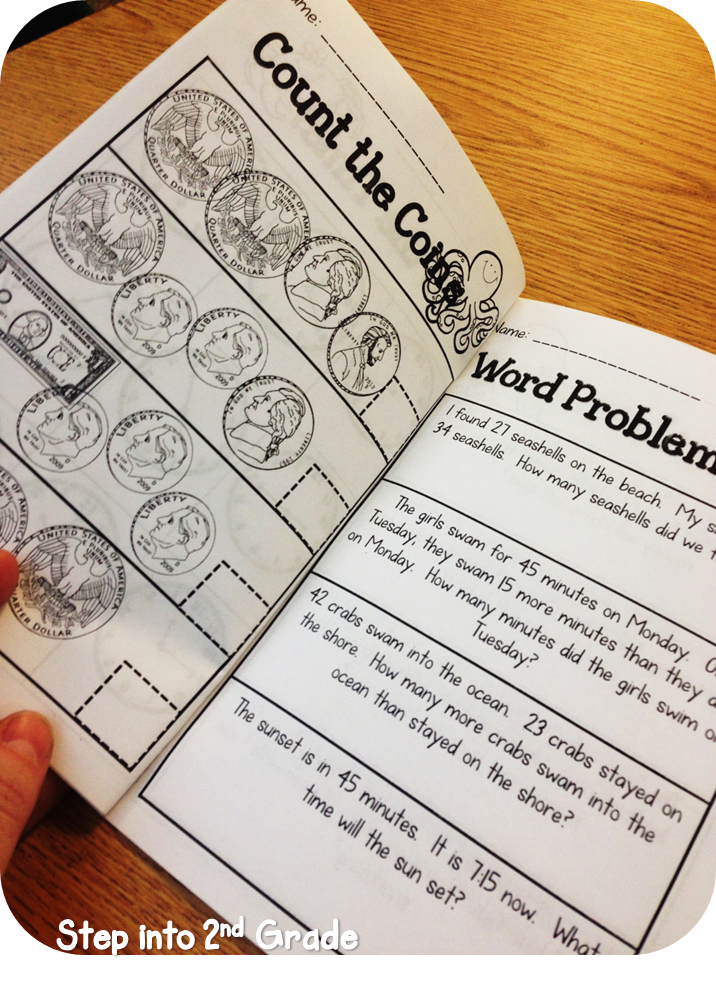 Step Into 2nd Grade With Mrs Lemons Review Booklet