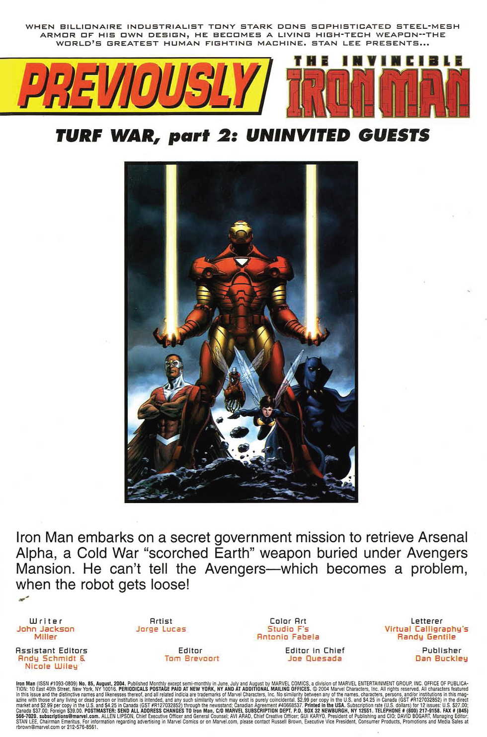 Read online Iron Man (1998) comic -  Issue #85 - 3