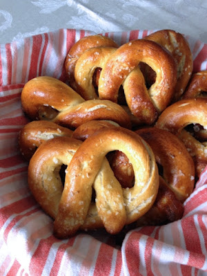 yeast dough, soft pretzels, making soft pretzels