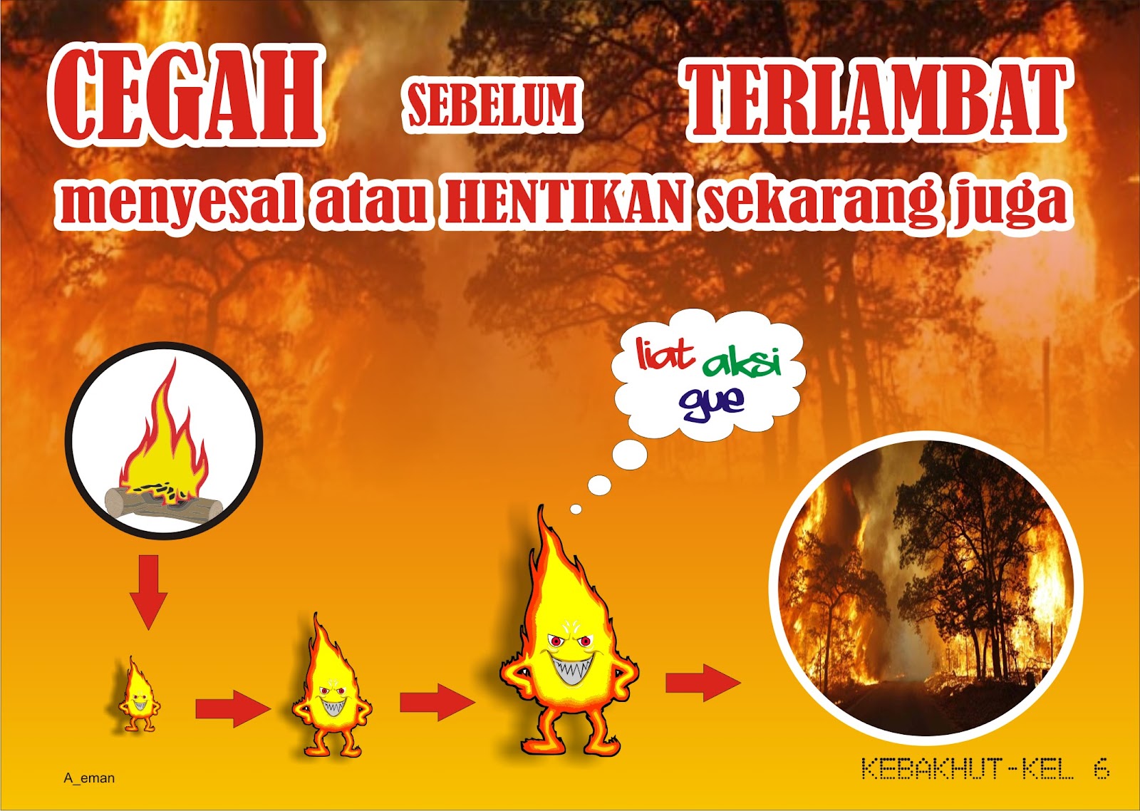 35+ Terbaik Untuk Lukisan Poster Kebakaran Hutan Rabbit SMK