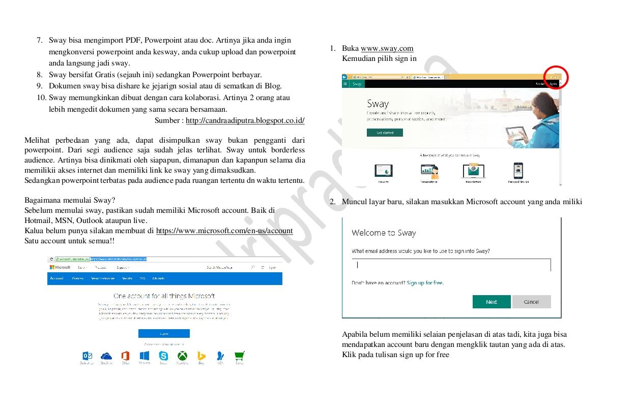 SAMISANOV Tutorial SWAY (Bahasa Indonesia) dari Pak Andri yang baik hati