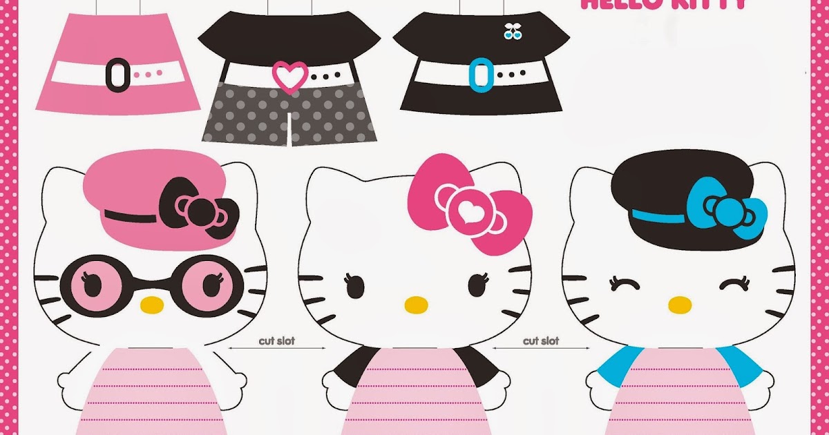 Hello Kitty Party Free Printable Paper Dolls. - Oh My Fiesta! in english