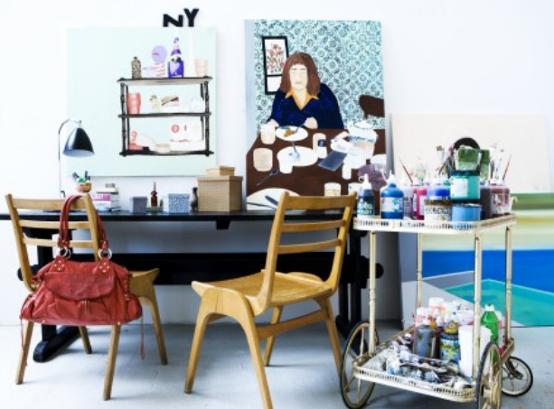 An artists studio in a charming Palace. Inside artist Mette Helena Rasmussen art studio in a Palace.  An artists studio in a charming Palace. Inside artist Mette Helena Rasmussen art studio in a Palace.