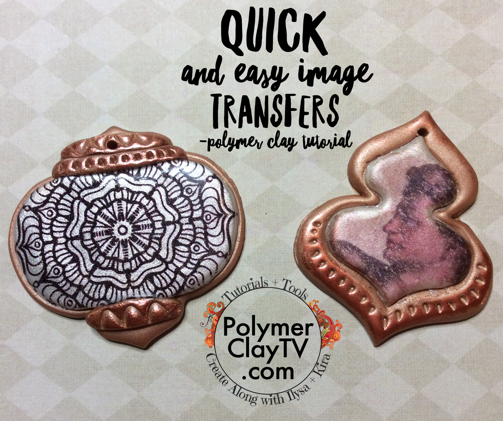 Polymer Clay TV Create Along with us How to use Magic Transfer Paper