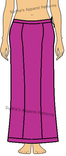 Sudha's Apparel Patterns: How to make simple Saree Petticoat?