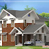 2390 Sq. Ft. Modern sloping roof house