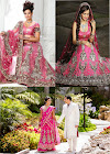 INDIAN BRIDAL WEDDING HOT PINK LEHENGA