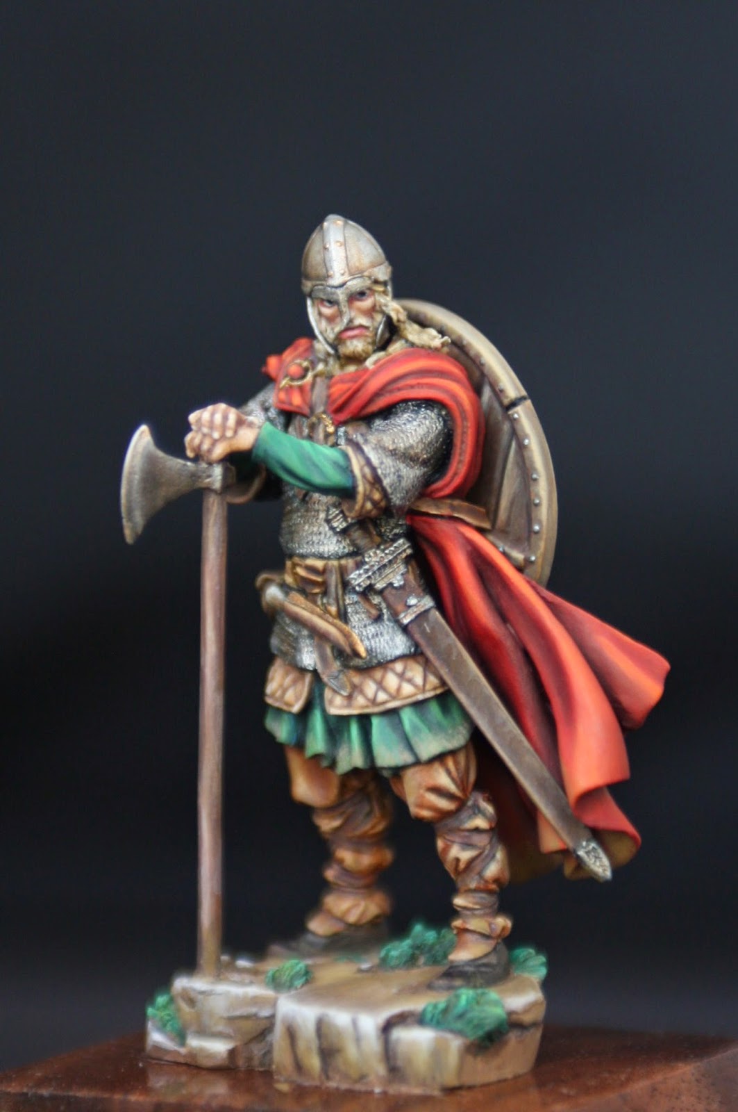 PAINTED FIGURES BY MIKE CRAMER Viking Raider 793 A.D. 54mm