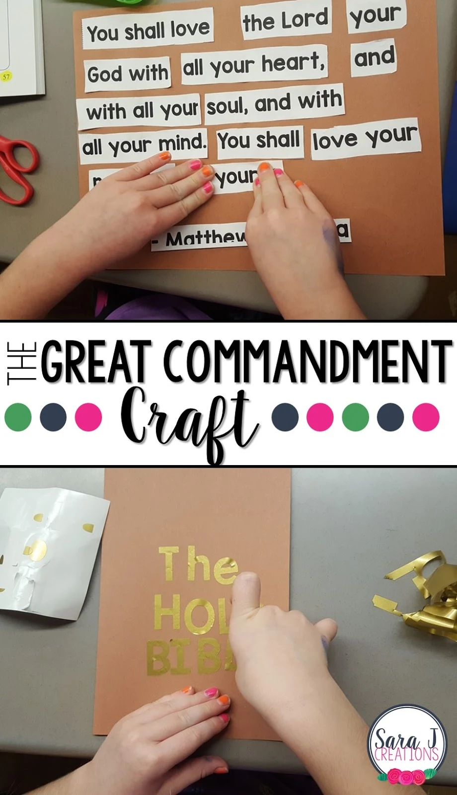 The Great Commandment craft for kids