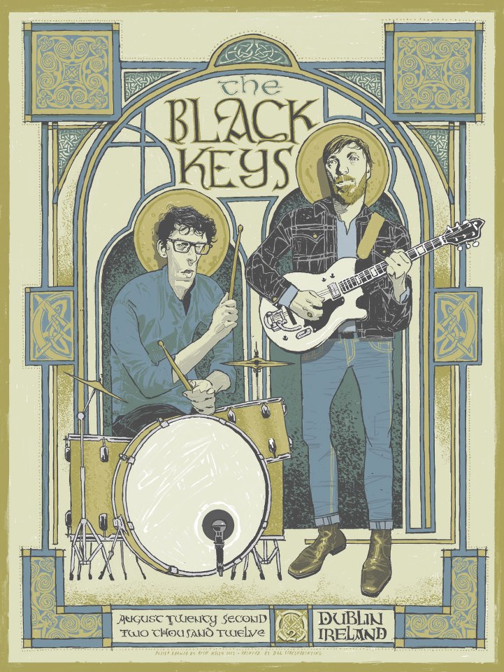 INSIDE THE ROCK POSTER FRAME BLOG Tonight's The Black Keys poster from