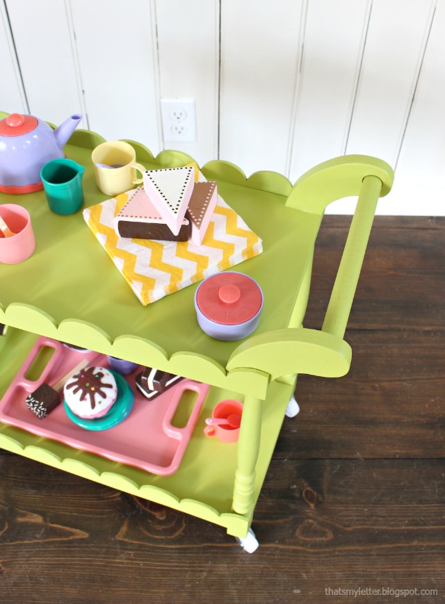 That's My Letter DIY Play Tea Cart