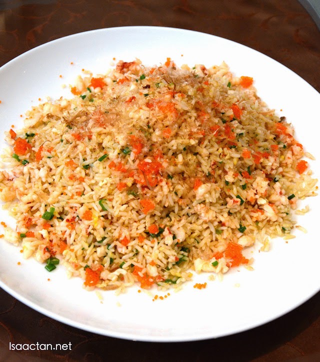 Wok-fried Rice with Diced Lobster, Tobiko and Bonito Flakes