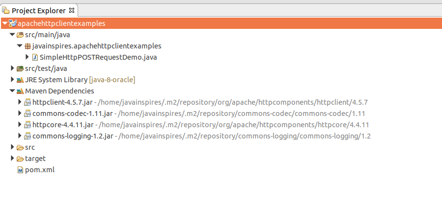 Simple POST Request Example Apache Http Client Examples