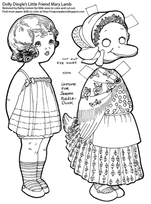 Crayon Palace Color Dolly S Friend Mary Lamb