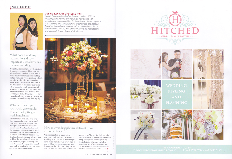 Hitched Wedding Planners Singapore Hitched Weddings Feature on