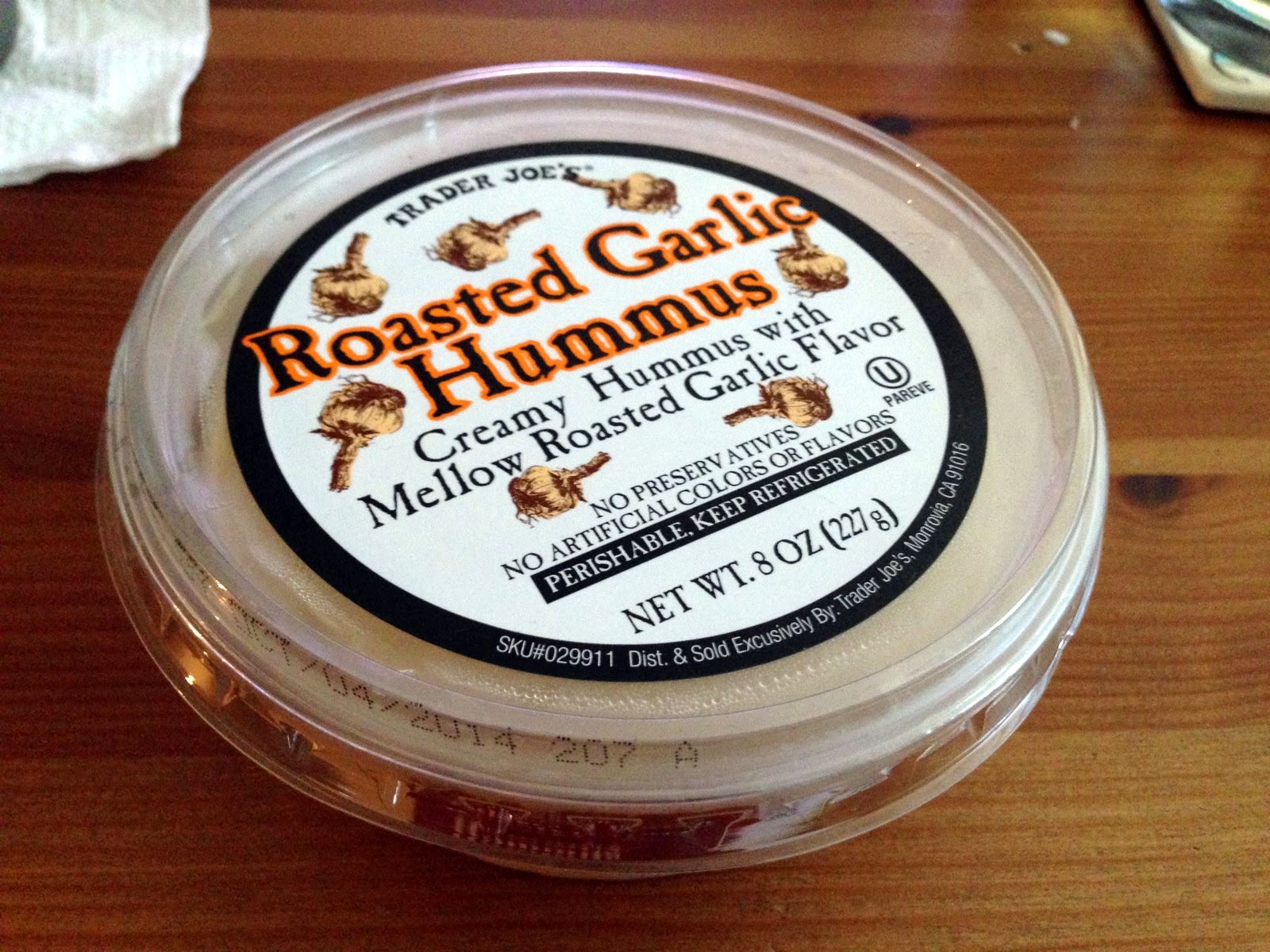 panda bytes Roasted Garlic Hummus
