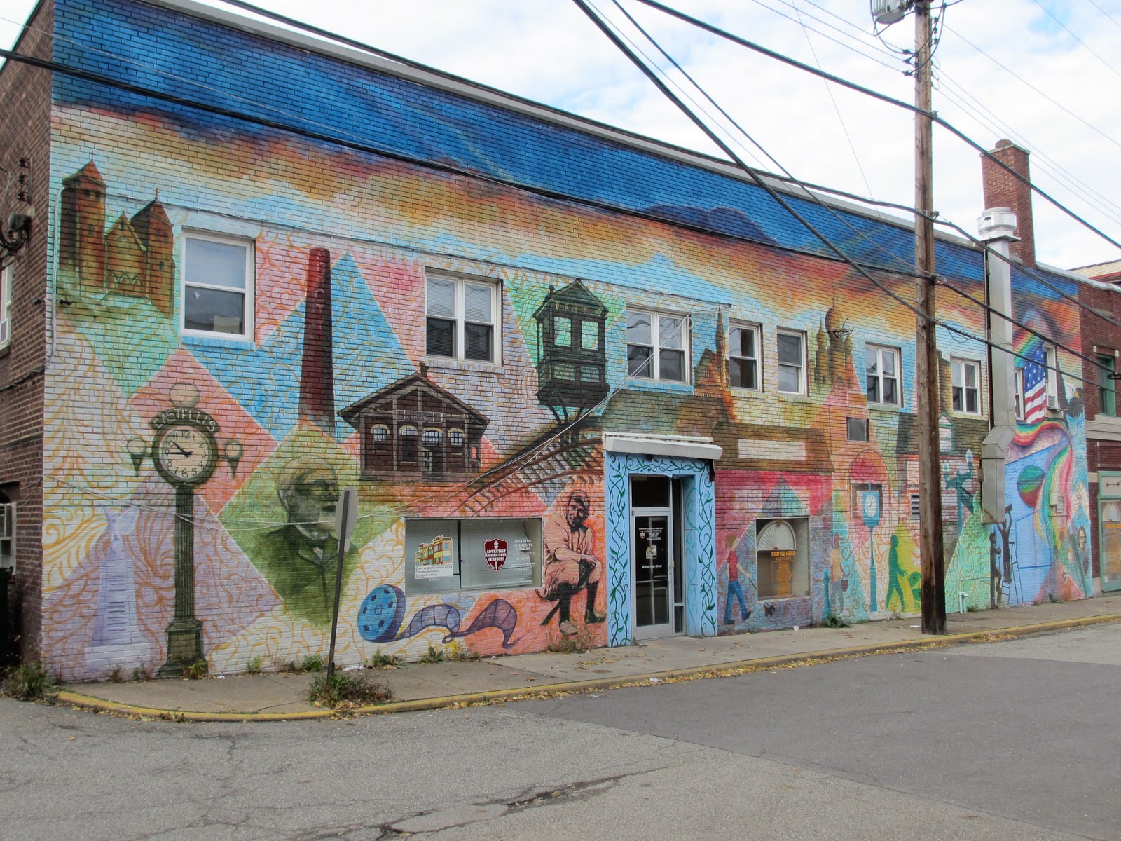 Pittsburgh Murals and Public Art History of Carnegie mural by MLK Community Murals Project