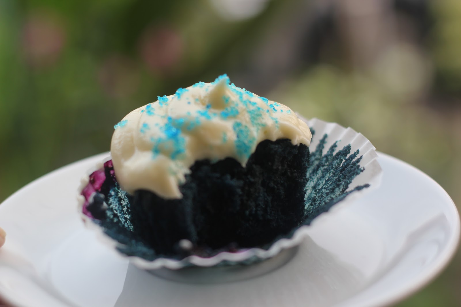 Cupcakes De Terciopelo Azul Sin Colorante Artificial