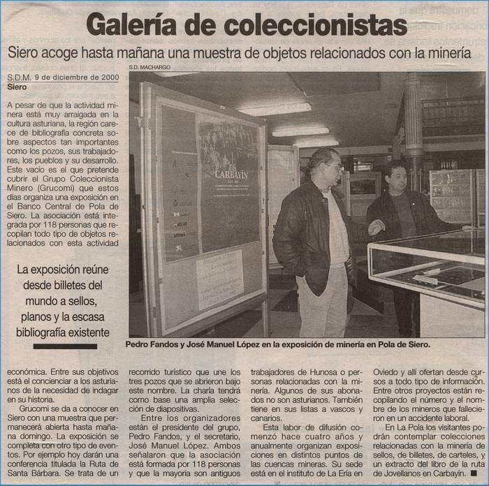 Noticia de Grucomi, 2000
