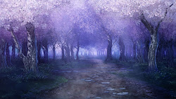 anime landscape outdoor background forest