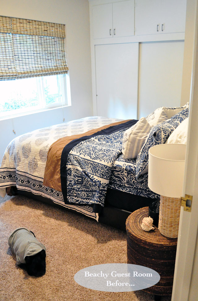 beachy guest bedroom before