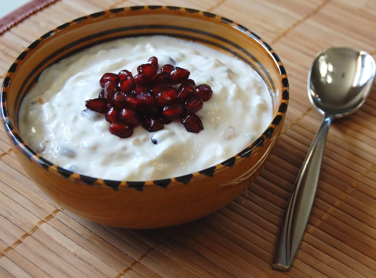 rabbit food rocks: Neepa's Pomegranate Raita