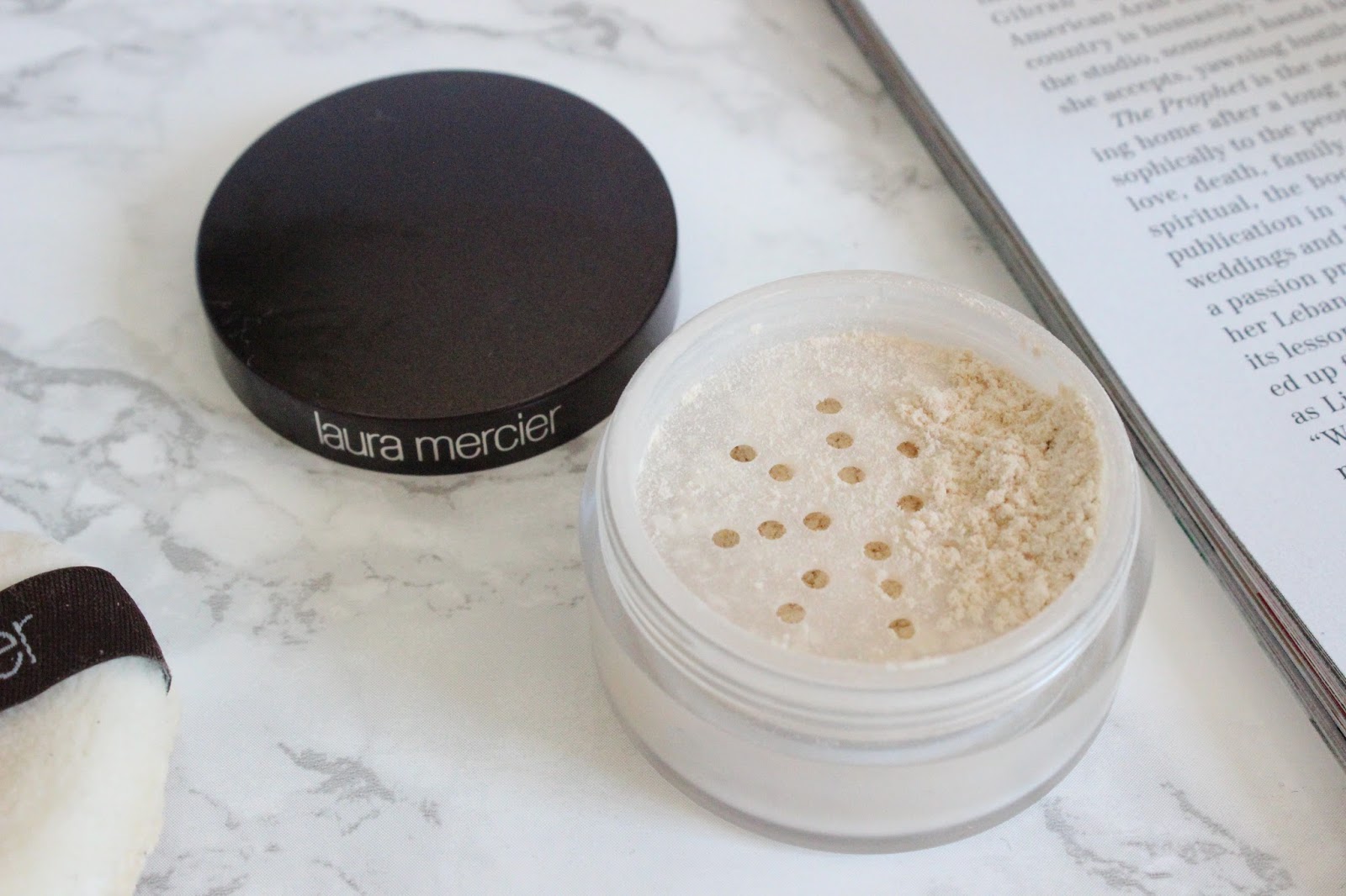 Laura Mercier Secret Camouflage & Translucent Loose Setting Powder a little pop of coral.
