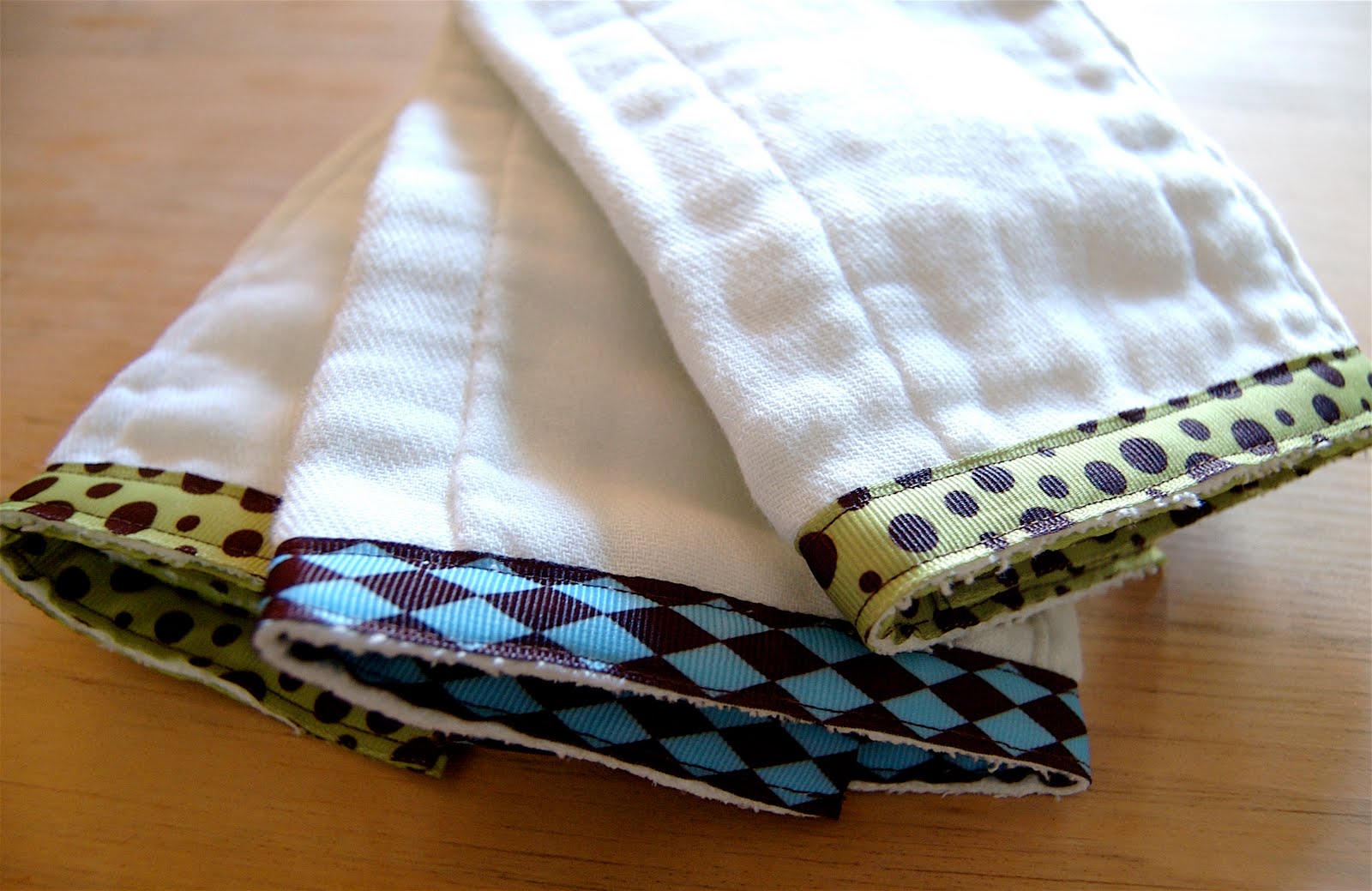 Sweetly Nostalgic Cloth Diaper Burp Cloths