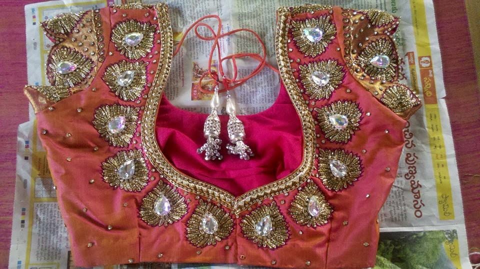 Sequins and Stone Work Blouses Saree Blouse Patterns Sequins and Stone Work Blouses Saree Blouse Patterns