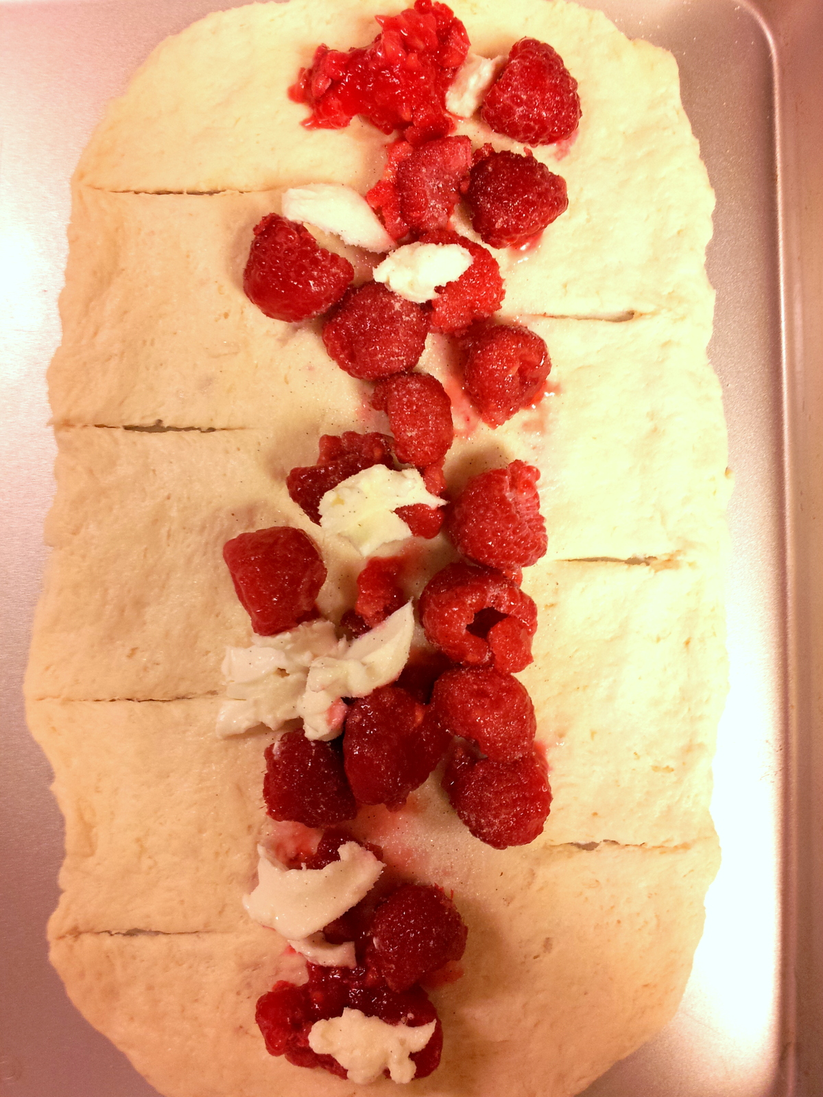 The House of Kent Raspberry Almond Cream Cheese Coffee Cake