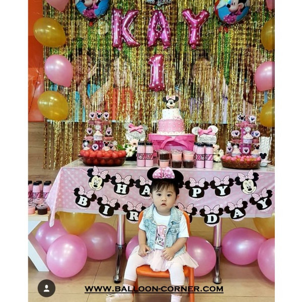 Ide Dekorasi Ulang Tahun Anak Sederhana Tema Minnie Mouse