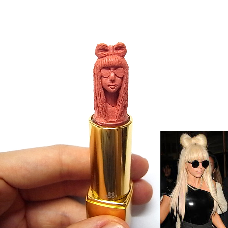lady gaga lipstick sculpture