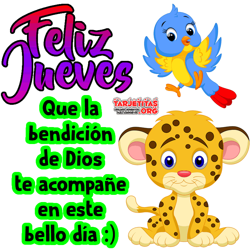 Feliz Jueves!!! Que hoy sea un lindo día para todos! | Tarjetitas