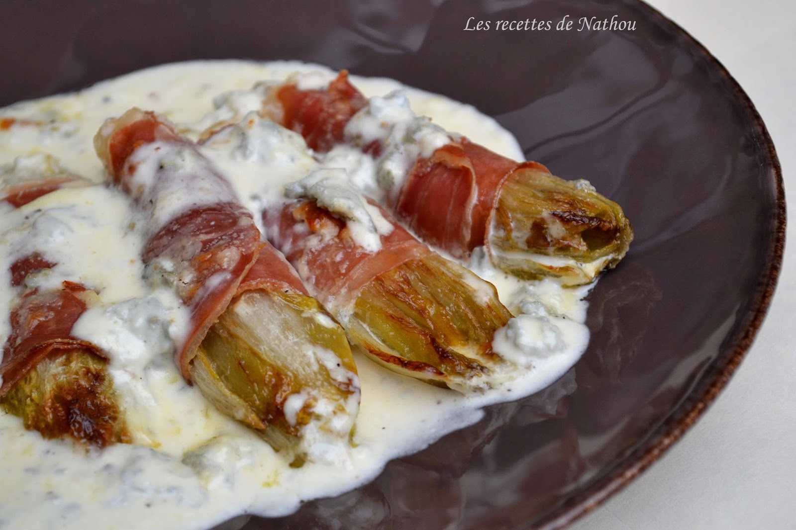 Ma cuisine au fil de mes idées... Chicons braisés au jambon cru et au