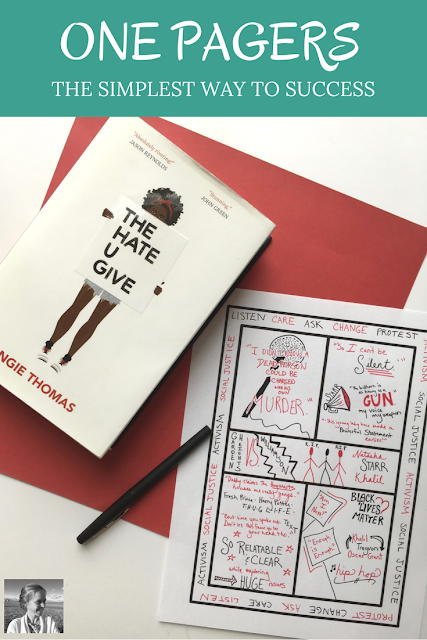 Teacher-Author Spark Creativity has some great ideas to help your students love one-sheeters, even if your kiddos aren't naturally inclined toward art.