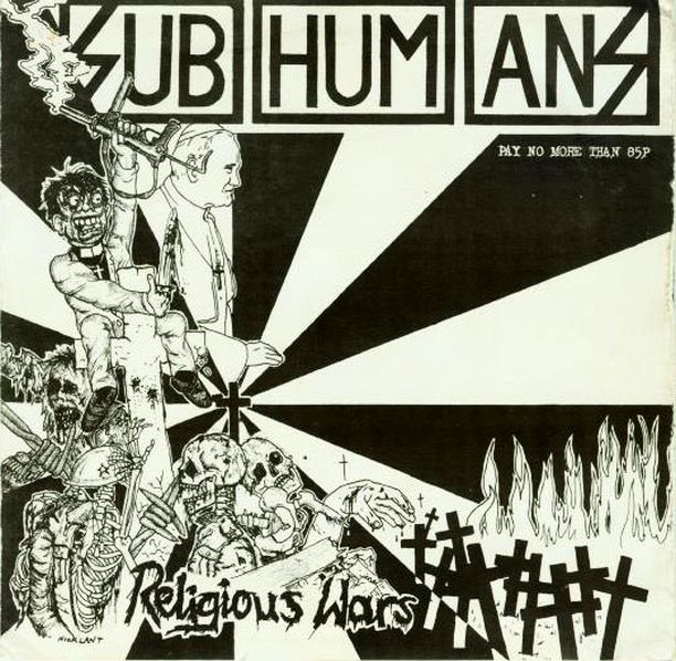 hardcore punk Subhumans Religious Wars EP (1982)