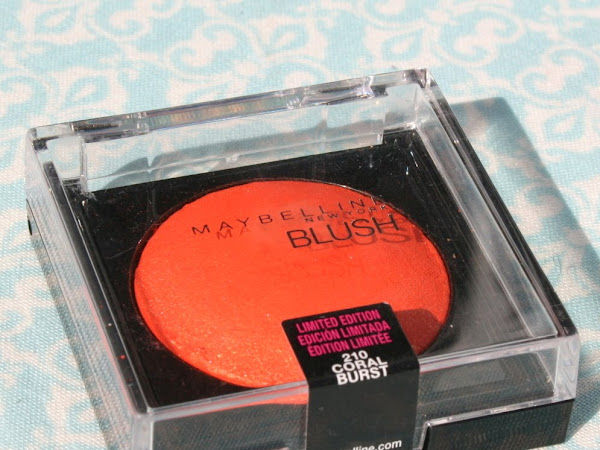 Maybelline Blush - Coral Burst Swatches & Review