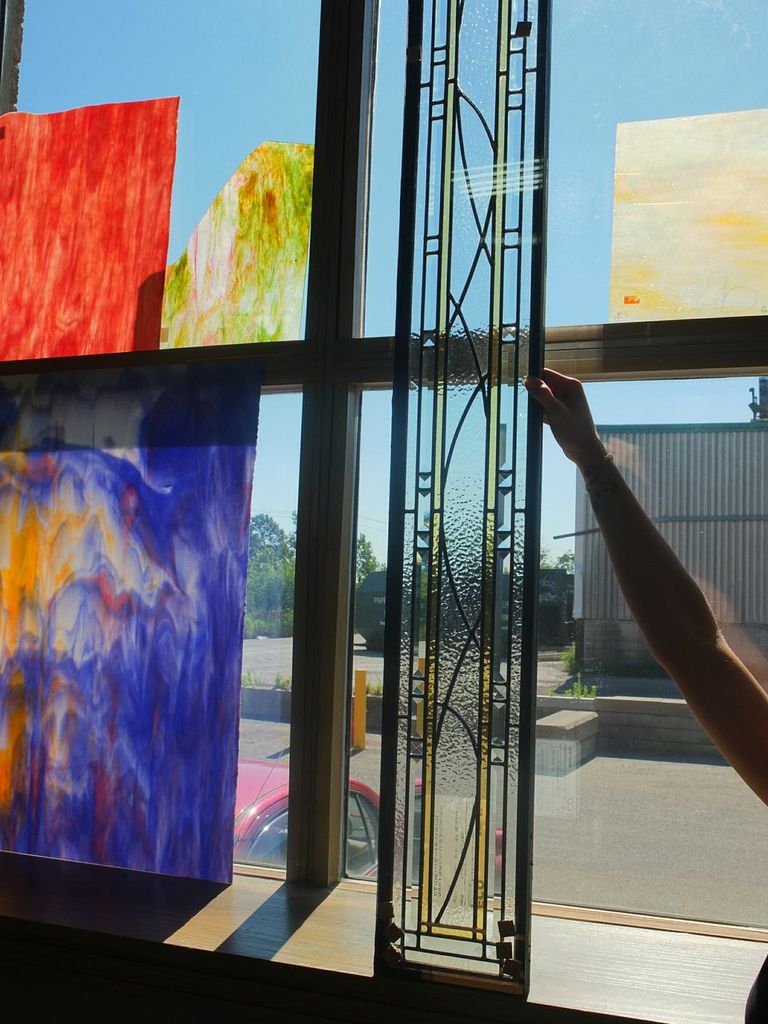 Glassworks Studio Leaded Glass Panels sealed in thermal units for