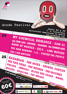 Dcode Festival con My Chemical Romance, The Hives o Kasabian